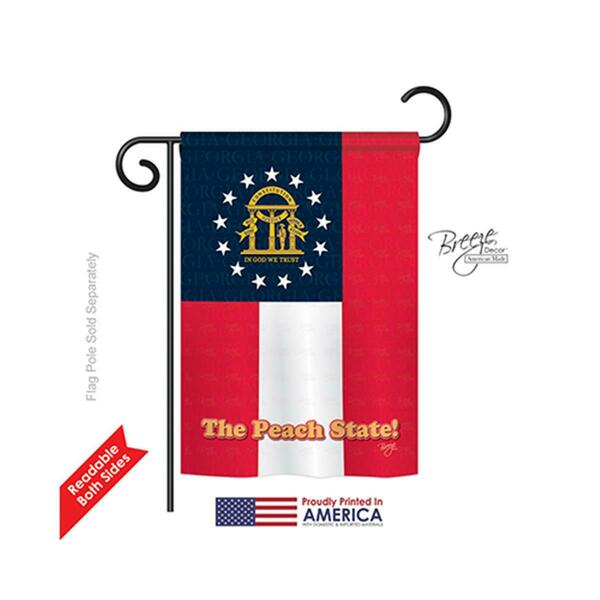 Gardencontrol 58136 States Georgia 2-Sided Impression Garden Flag 13 x 18.5 in. GA4070012